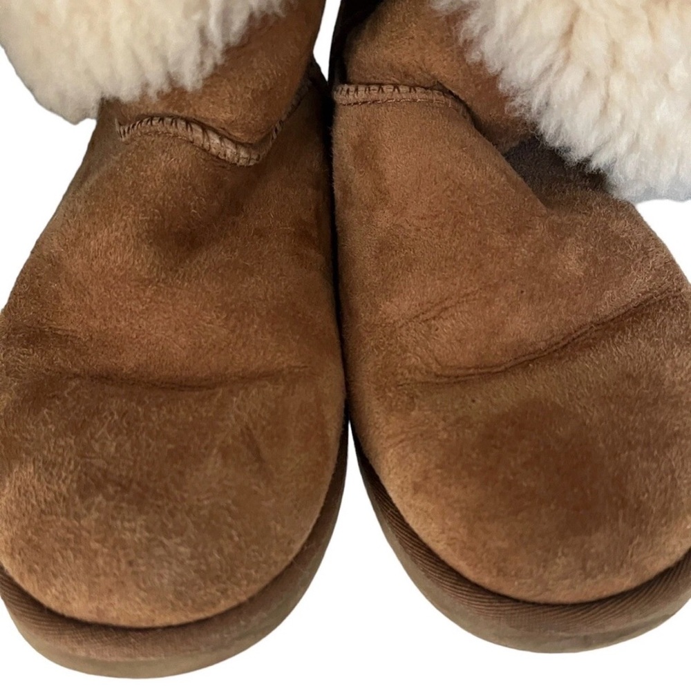 UGG Bailey Button Brown Shearling Winter Boots 5803 Sz 8 - Picture 4 of 6